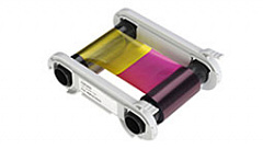 Полноцветная лента (YMCFKO) с УФ панель на 200 оттисков с чистящим роликом в Чебоксарах